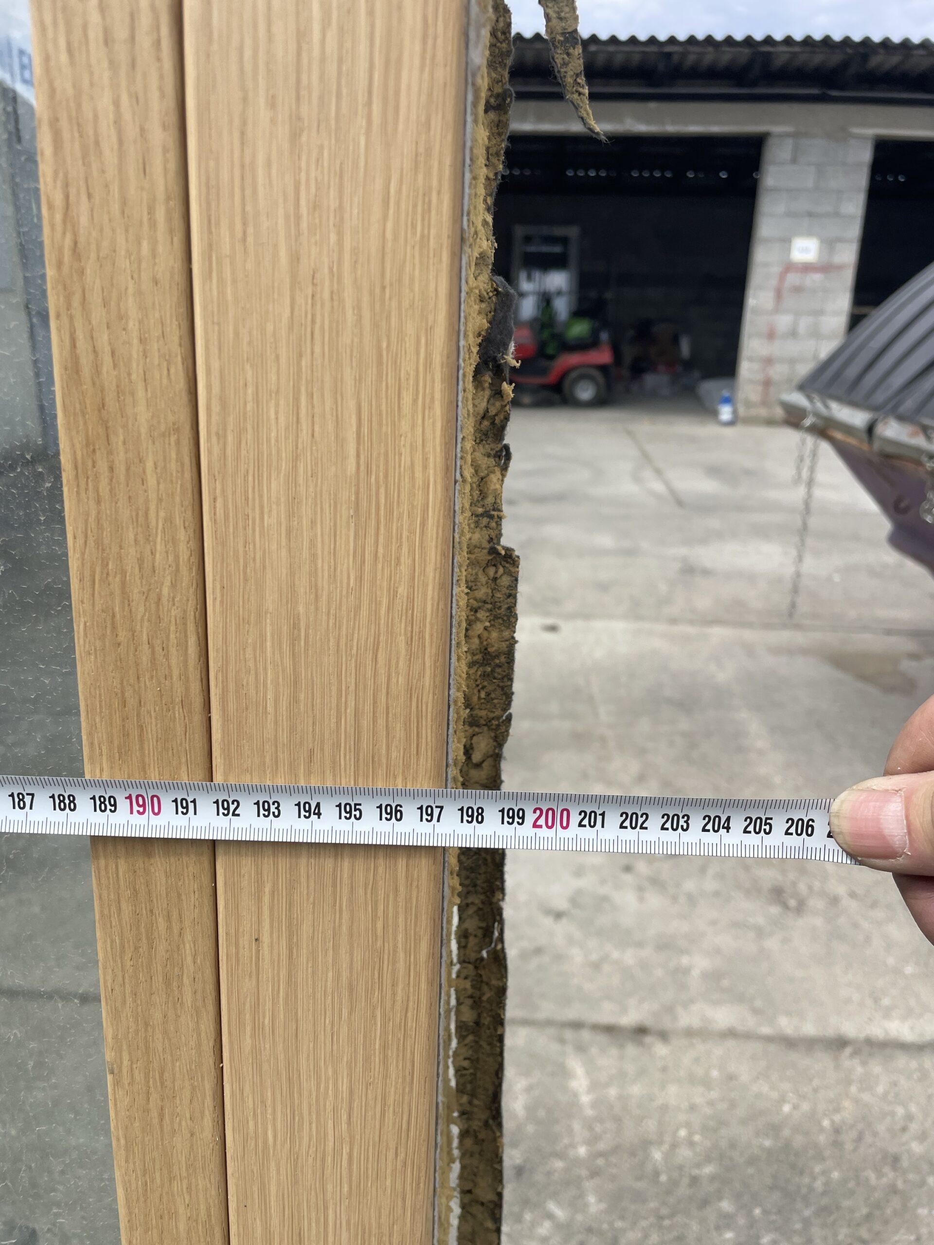Fenster Fixverglast 197,5 cm , 200cm, Holz-Alu – Bild 3