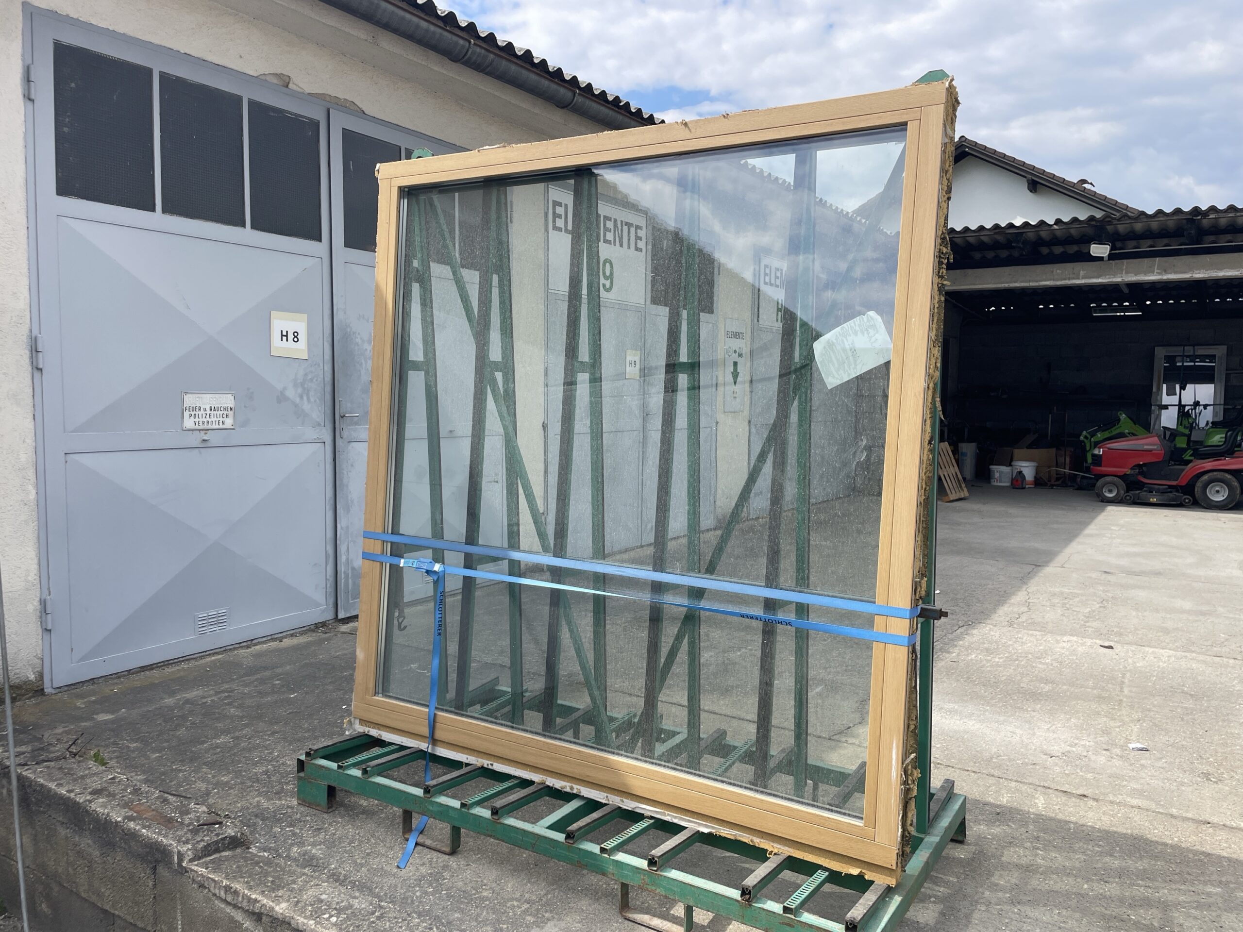 Fenster Fixverglast 197,5 cm , 200cm, Holz-Alu